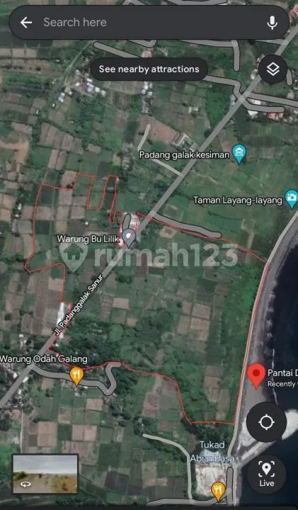 Tanah Lokasi Premium Strategis Los Pantai Padang Galak Sanur Bali - Image 1 of 4
