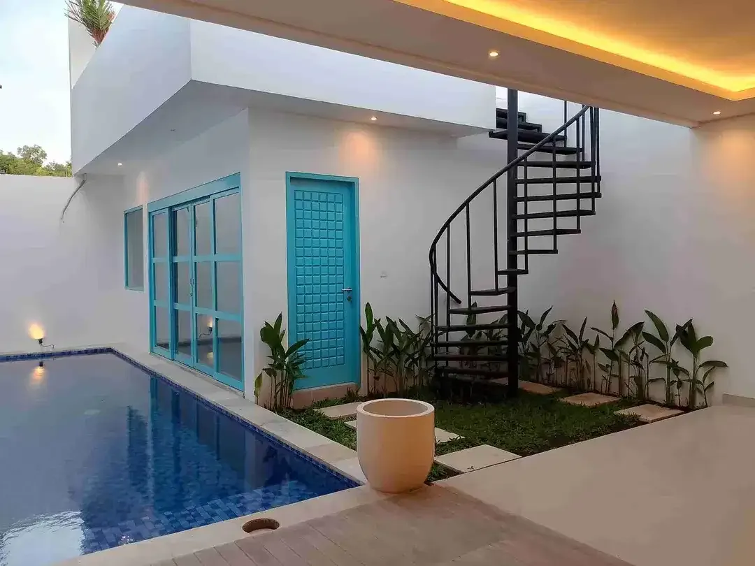 DIJUAL VILLA BERGAYA SANTORINI, MELASTI, UNGASAN,KUTA SELATAN - Image 8 of 10