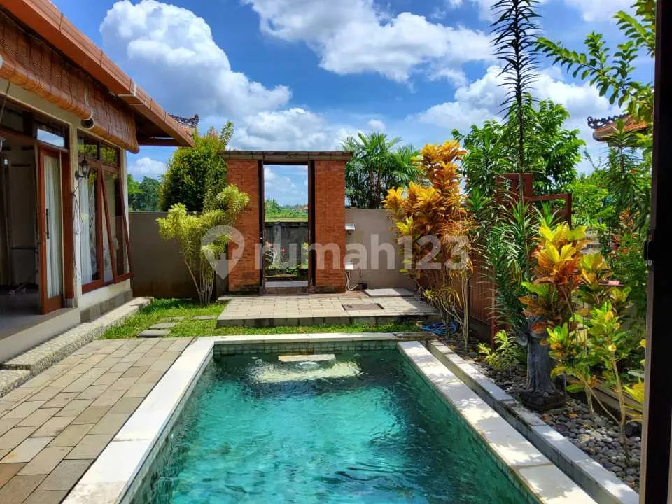 Villa Leasehold 15 Tahun Siap Huni Kolam Renang Pribadi di Ubud - Image 1 of 4