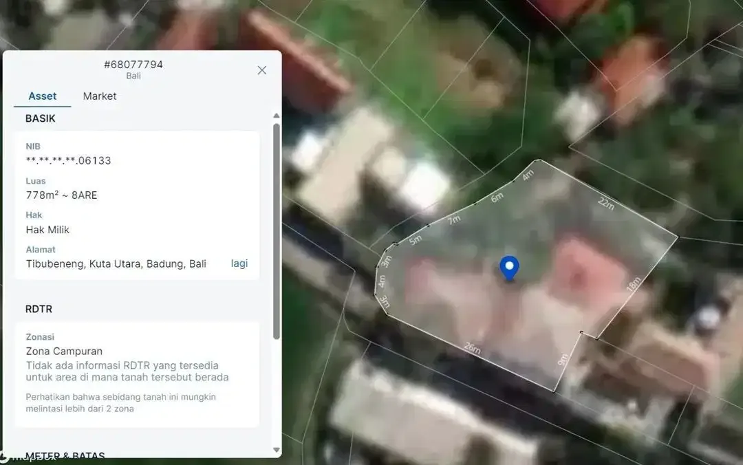 TANAH CANGGU BERAWA BONUS BANGUNAN DEKAT PANTAI - Image 4 of 10