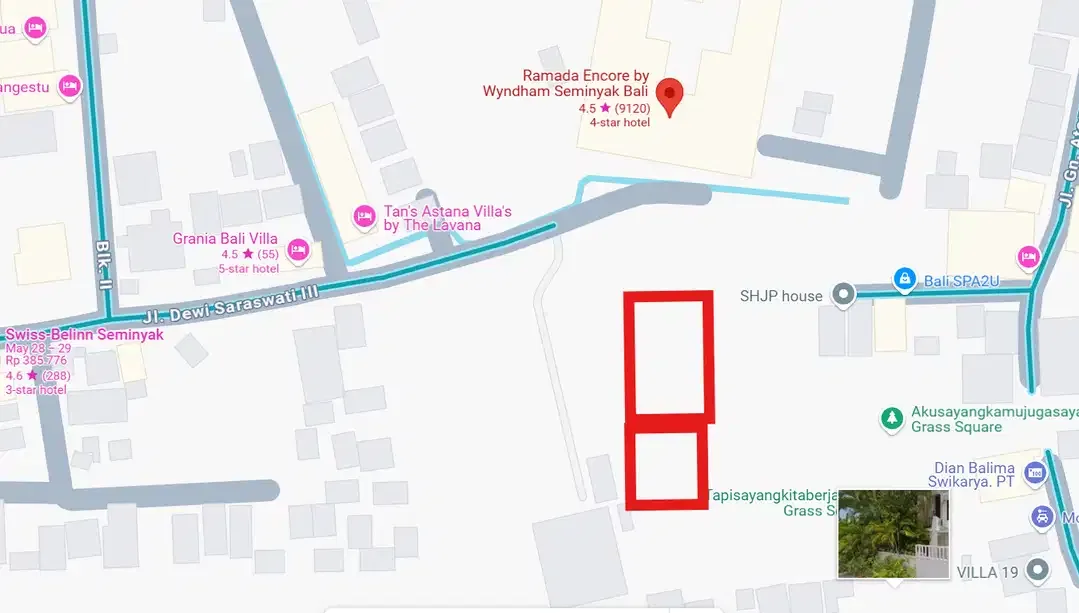 JUAL TANAH FREEHOLD UKURAN KECIL DI SEMINYAK - Image 4 of 4