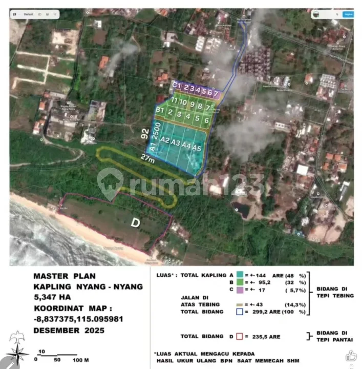 Clifffront Land Bali Unobstructed Ocean View, Freehold Leasehold - Image 4 of 4
