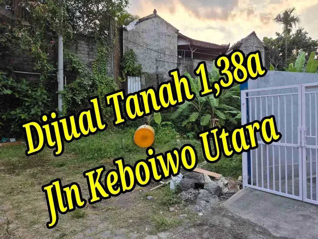 Dijual Tanah 1,38a di Jln Keboiwo Utara Denpasar Utara Bali - Image 1 of 10