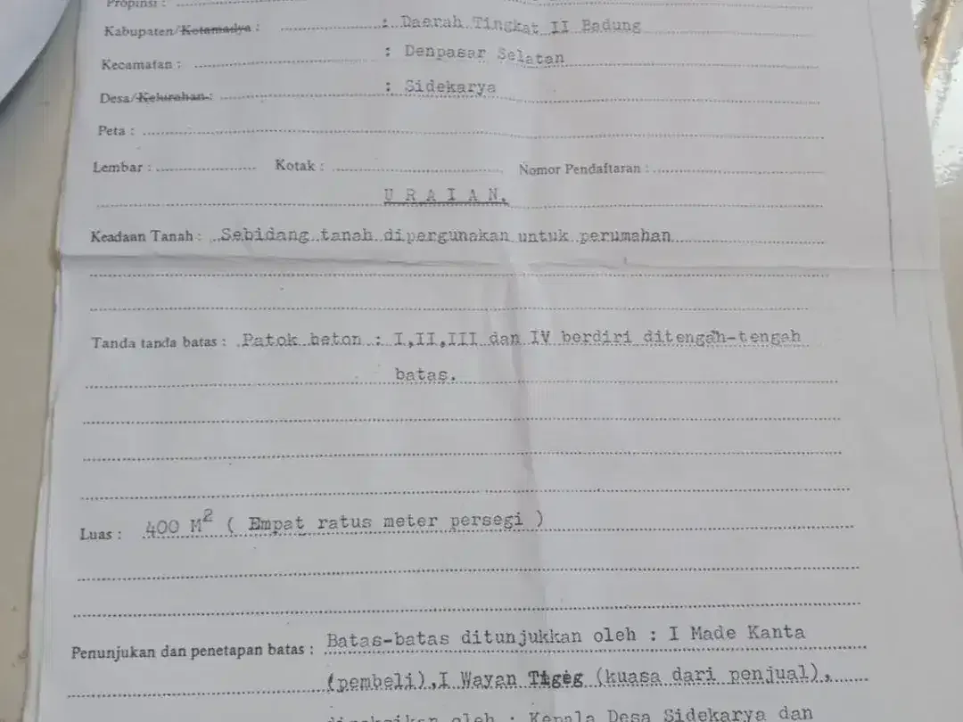 Tanah 4 are di Utama Sidakarya Dkt Sesetan Renon Panjer Mertasari Sanur - Image 7 of 7