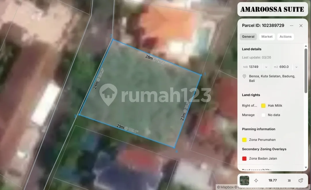 Lahan Premium dan Langka dengan Akses 3 Jalan di Nusa Dua - Image 3 of 4
