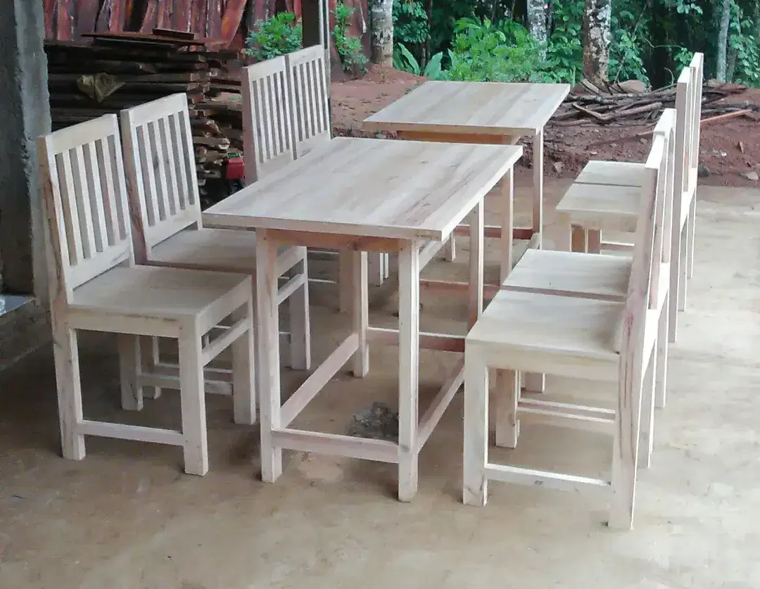 Jual meja kursi bahan kayu mahoni cocok buat caffe - Image 3 of 5