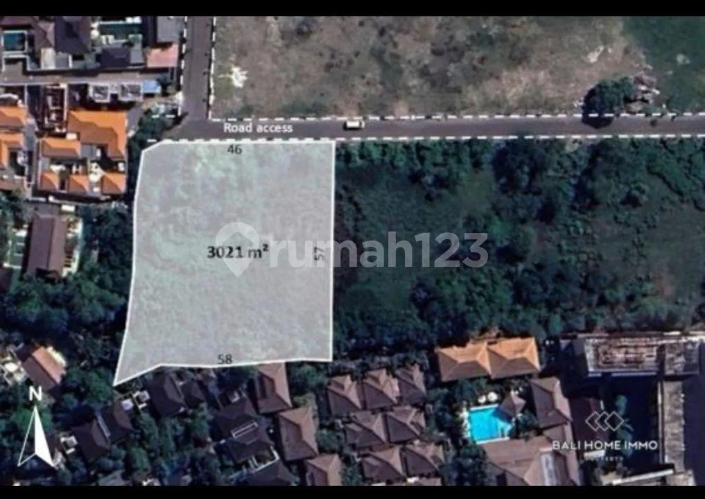 Tanah 30 Are Seminyak Dekat Pantai, SHM, Zona Pink V589 - Image 2 of 4