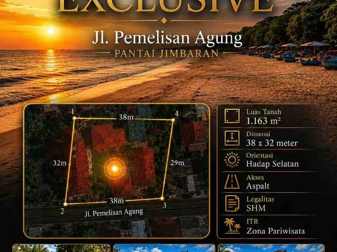 Tanah Premium Pemelisan Agung Pantai Jimbaran - Image 1 of 7