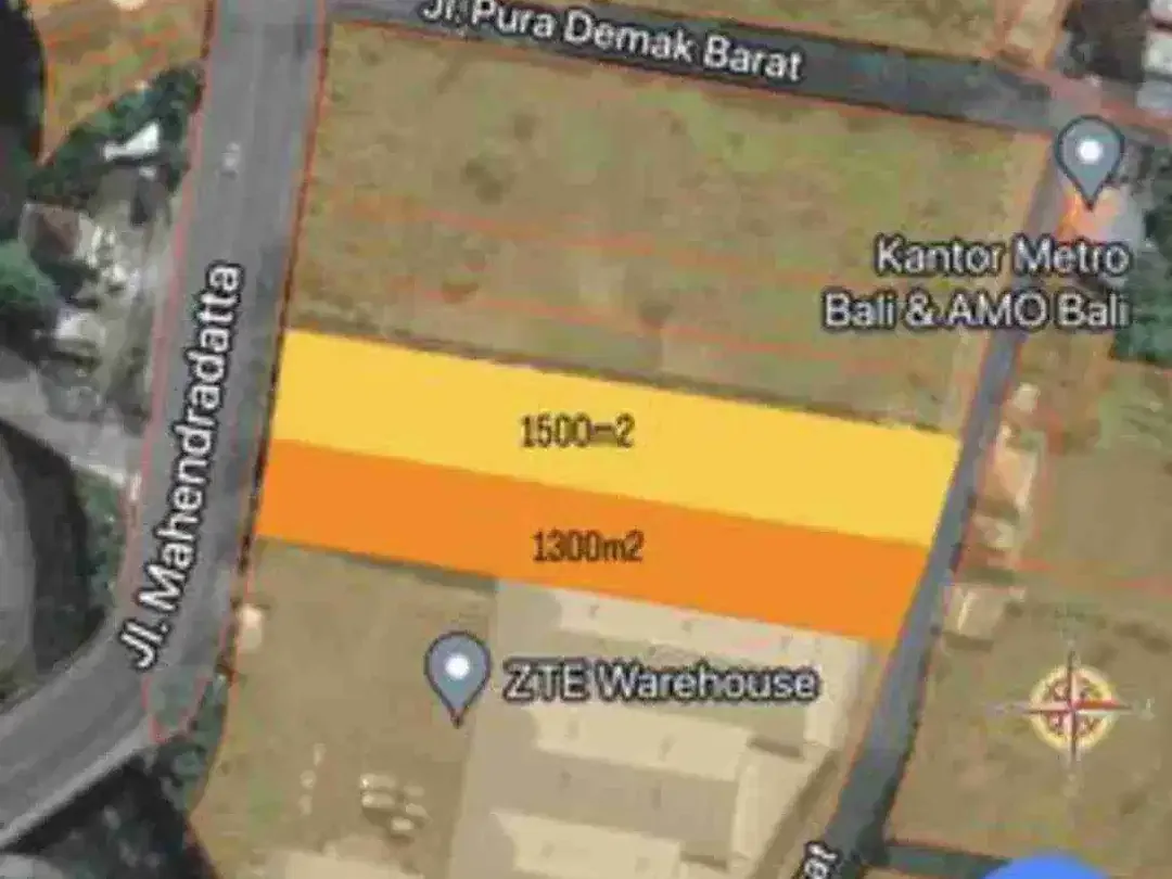 Tanah Komersial 2800m2 di Bypass Mahendradatta Denpasar - Image 6 of 6