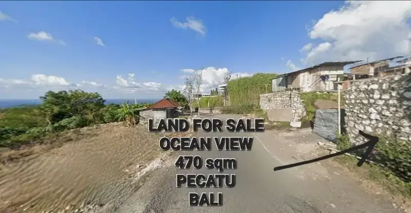 For sale small land OCEAN VIEW, can WALK to PECATU BEACH CLIFF BALI - Image 2 of 6