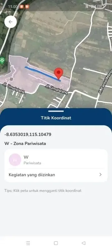 tanah  kontrak zona pariwisata dekat pantai cemagi - Image 8 of 9