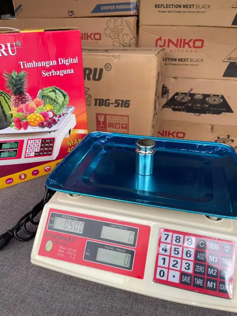 MERK HINOMARU TIMBANGAN BUAH DIGITAL HARGA MAX 40 KG BERKUALITAS - Image 3 of 3