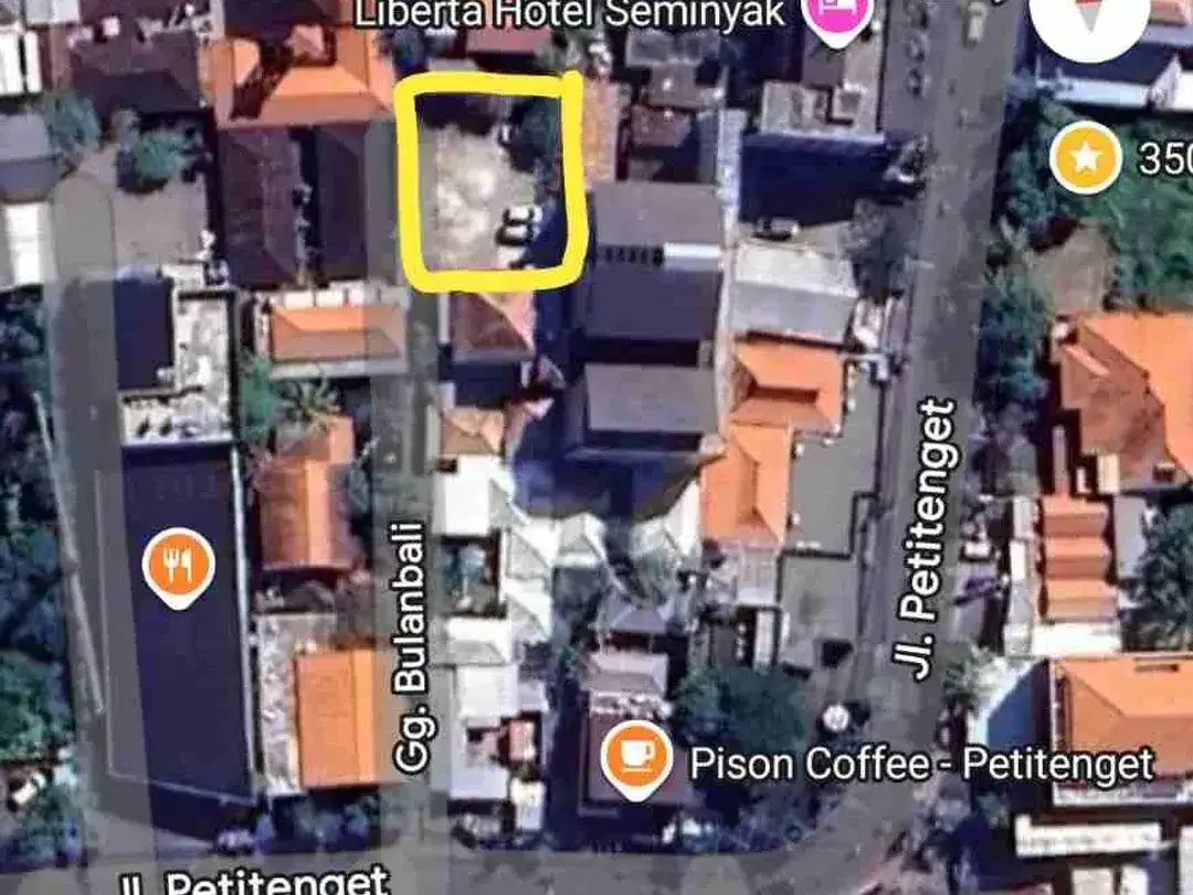 Tanah Komersial 300m2 Area Premium Petitenget Seminyak - Image 9 of 10