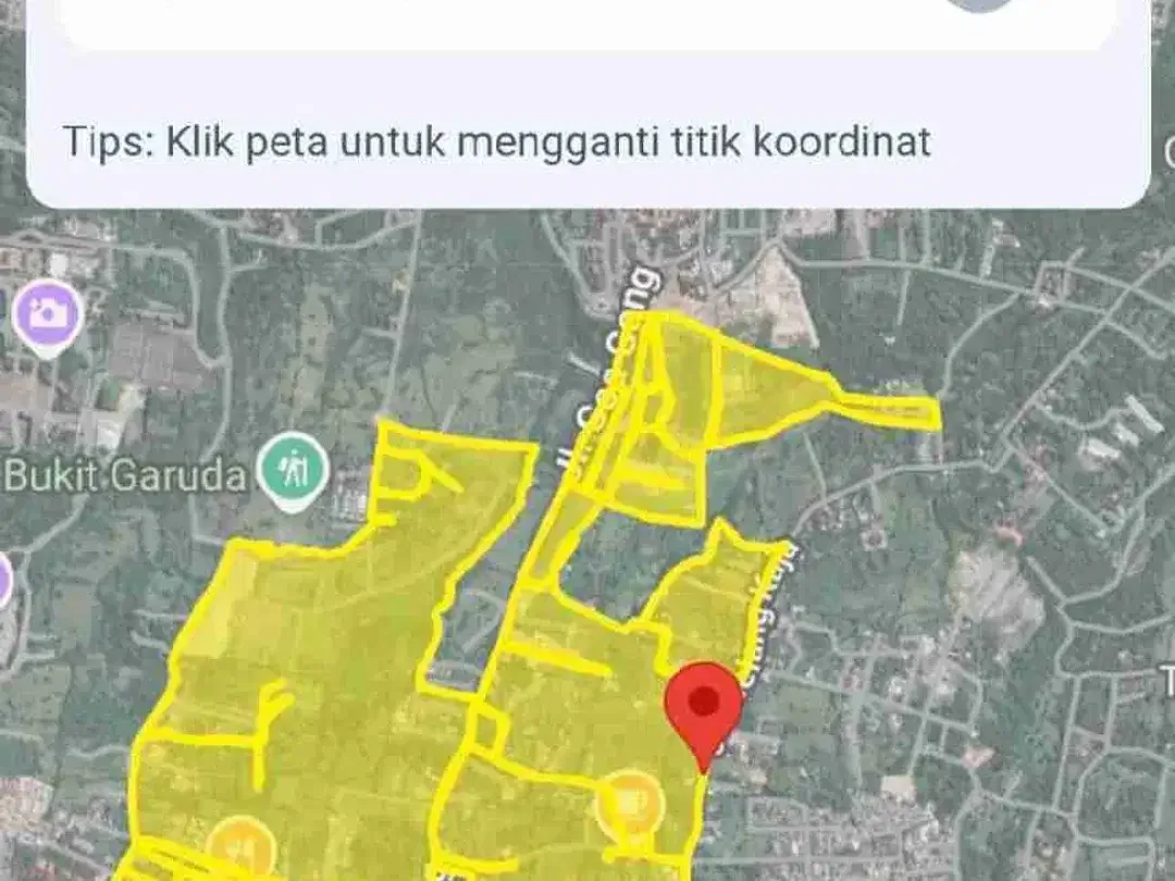 dijual tanah 50 are IDR 430 juta/are Kawasan GWK ungasan Kuta Selatan Badung Bali - Image 5 of 6