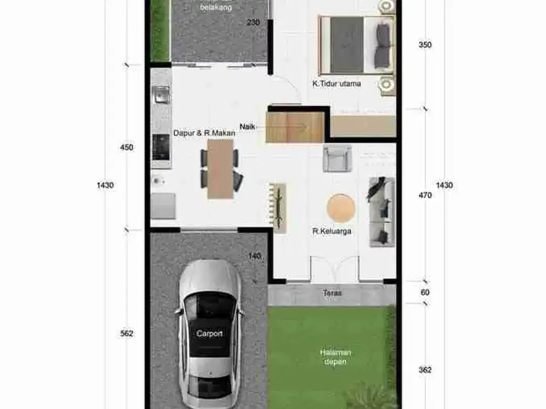 Rumah Baru Modern Minimalis di Dalung Kuta Utara - Image 6 of 10