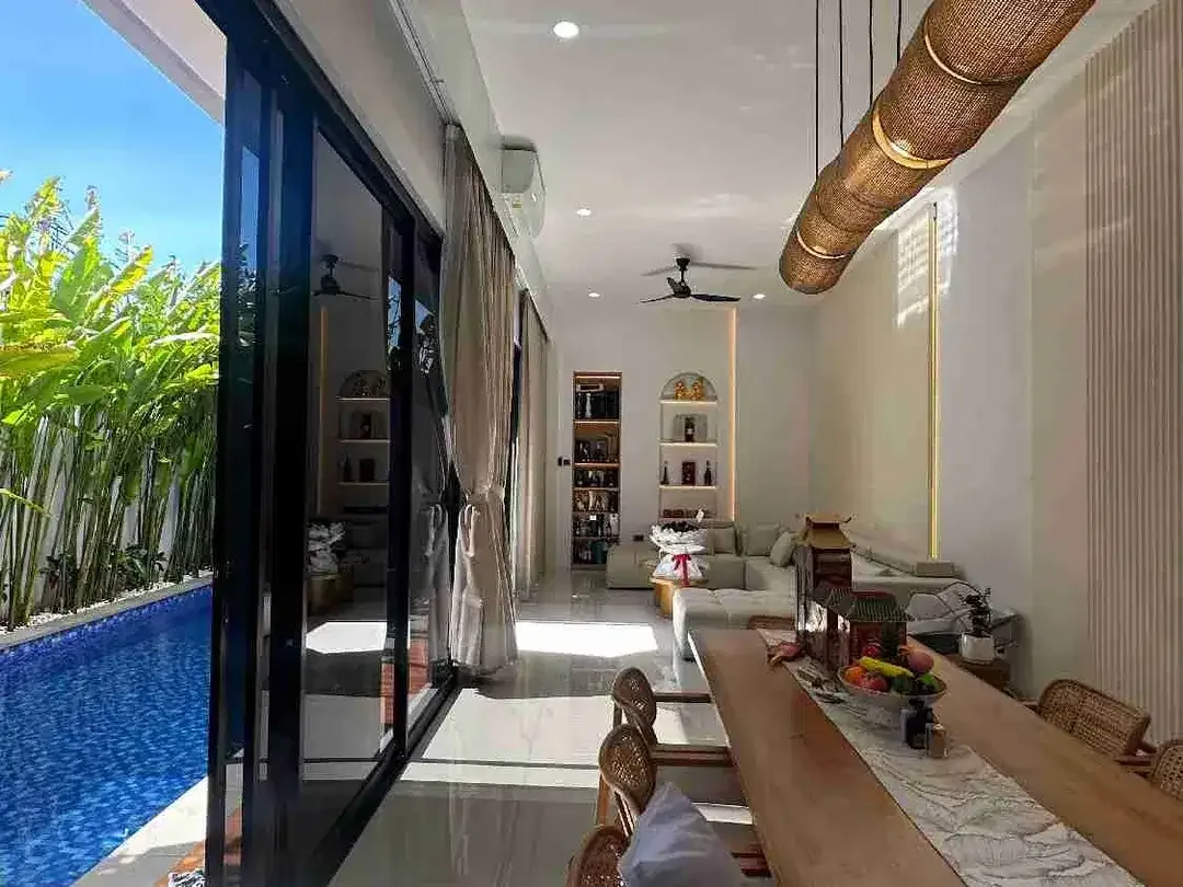 DIJUAL VILLA MODERN TROPIS 3 BR JIMBARAN BAWAH VIEW GWK DG SMART LOCk DOOR - Image 7 of 10