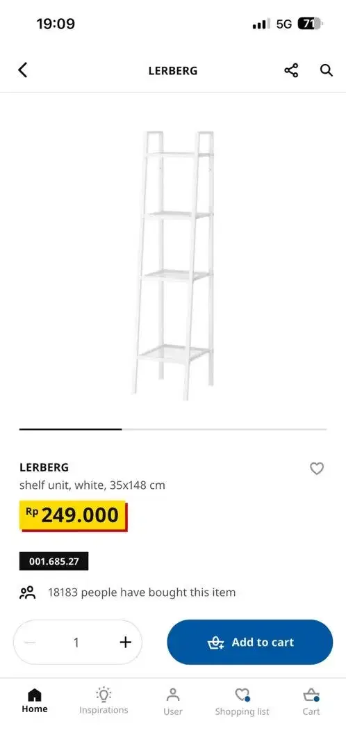 Laci besi serbaguna IKEA LERBERG ORIGINAL - Image 3 of 3