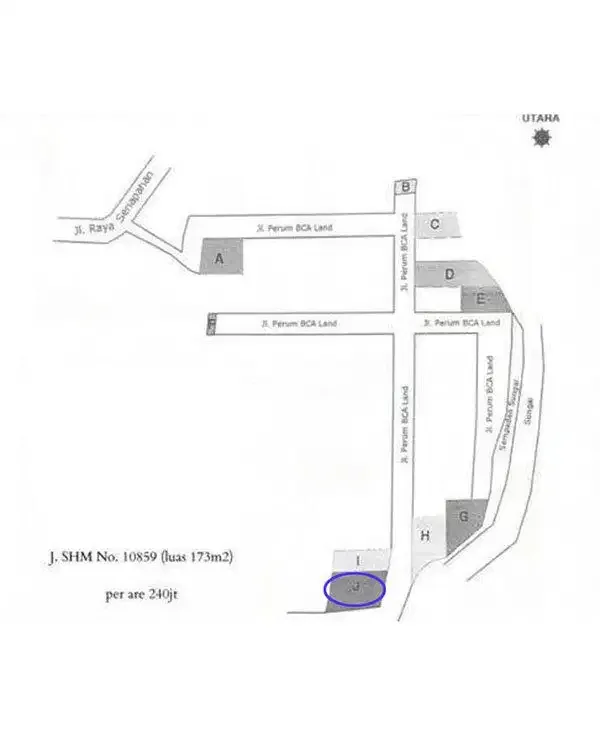 [AMS-114.BL-J] Jual Murah Tanah Kavling 173m2 di Perum Senapahan Tbn - Image 10 of 10
