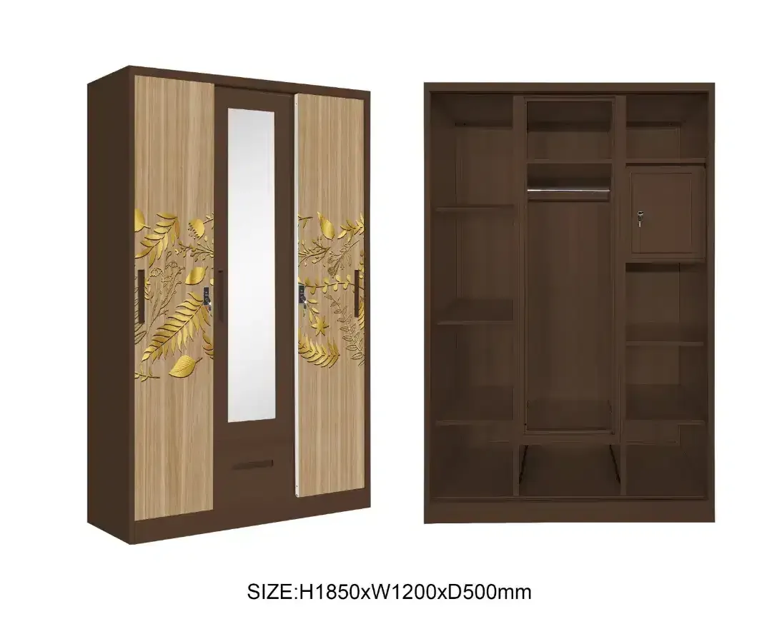 Lemari plat besi 2 pintu ukuran 90x50x185. - Image 5 of 10
