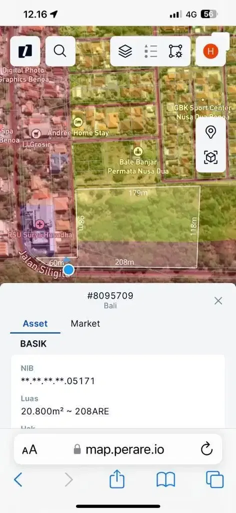 Dijual Tanah Premium di Jalan Utama Siligita Nusa Dua - Image 7 of 8