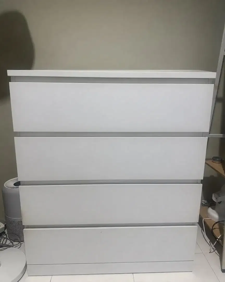MALM ORIGINAL IKEA - Lemari 4 laci serbaguna - putih - Image 2 of 3