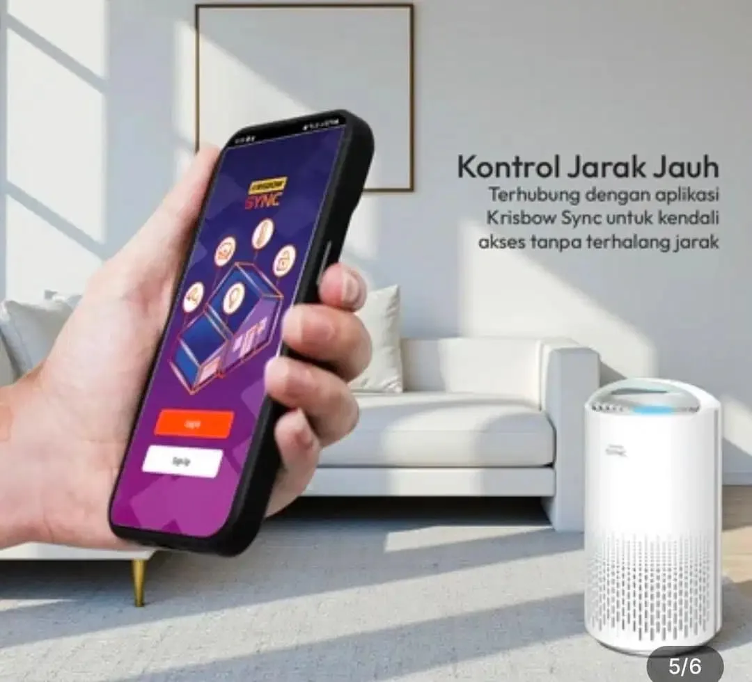 Krisbow Sync Smart Air Purifier -wifi - Image 5 of 5
