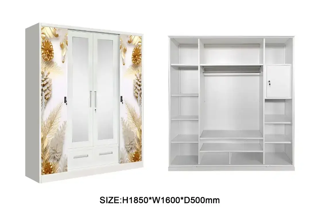 Lemari plat besi 2 pintu ukuran 90x50x185. - Image 6 of 10
