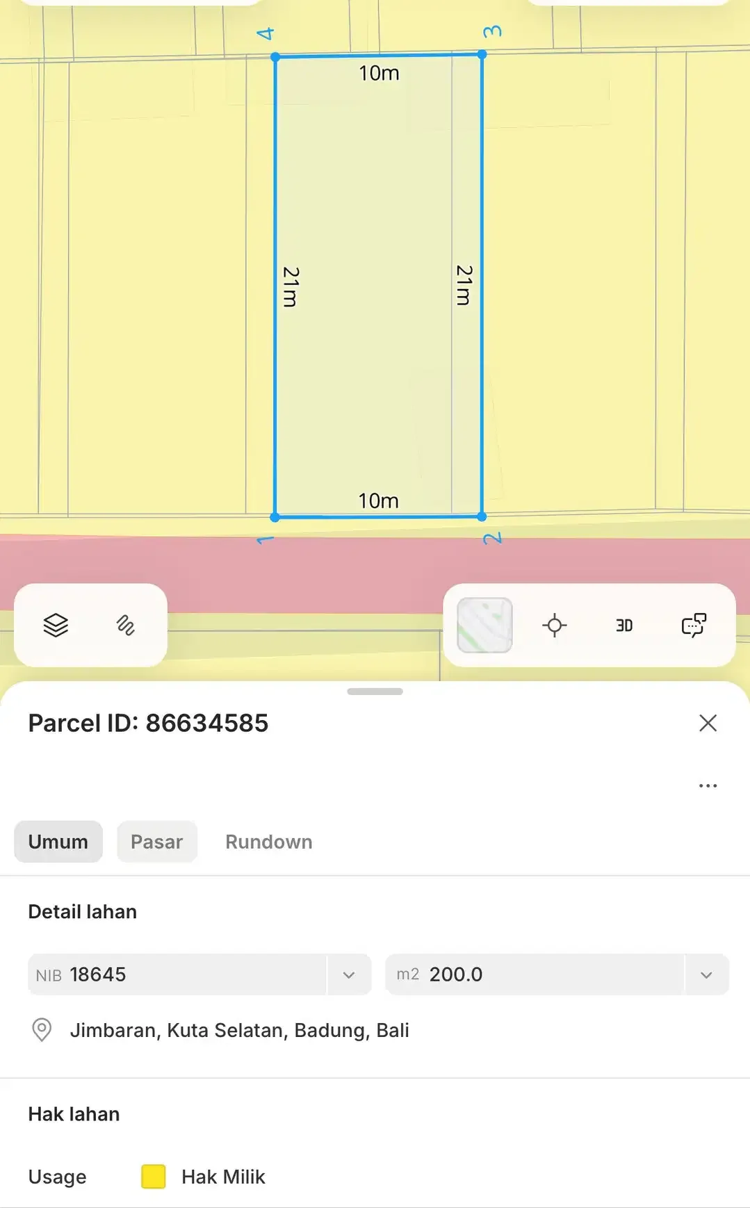 Tanah PREMIUM Area Kampus Udayana Jimbaran - Image 4 of 10