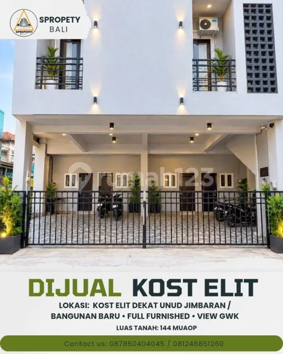 Kost Elit Dekat Unud Jimbaran / Bangunan Baru - Full Furnished - View Gwk - Image 1 of 4