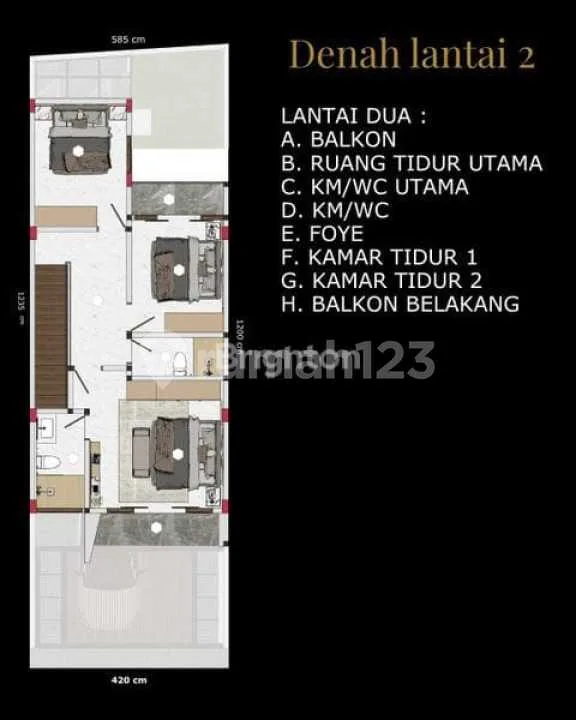 Rumah Mewah Modern di Pedungan Denpasar Selatan - Image 3 of 4