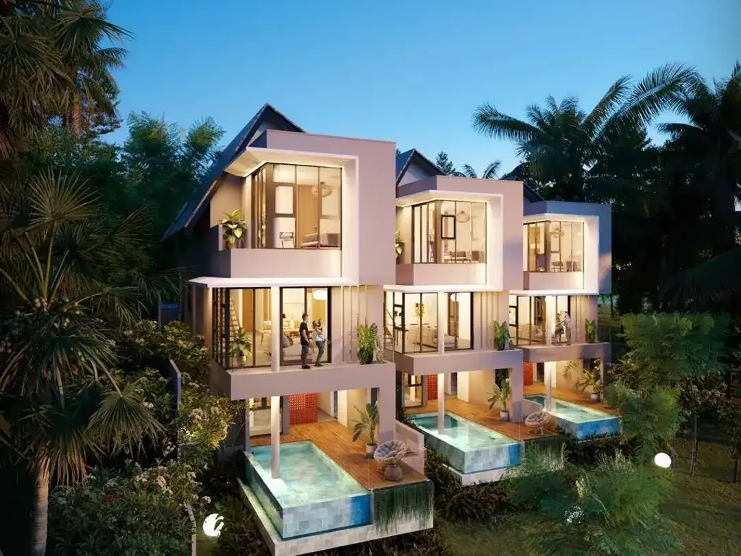 Greenlot Riverside Villas -3 BR Villa dekat Canggu Bali - Image 1 of 10
