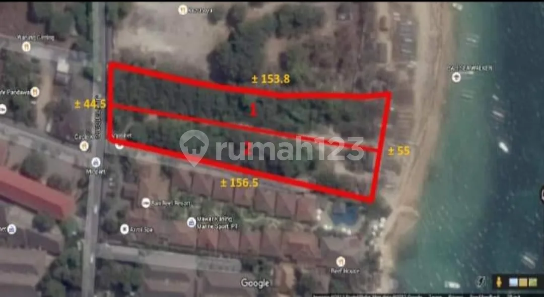 Dijual Cepat Tanah Los Pantai / Beachfront di Nusa Dua, Bali - Image 2 of 4