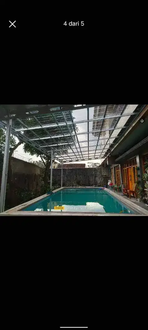 Kanopi, Canopy besi hollo, kanopi baja ringan, Rangka baja,Pvc - Image 5 of 10