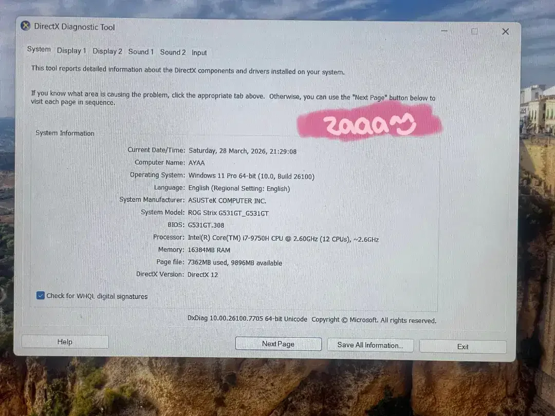 [SECOND] Laptop ASUS ROG STRIX G531GT - Image 5 of 8