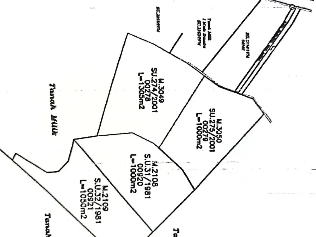 Dijual Tanah Luas 4.415 m2 Dekat Pantai Yeh Gangga Tabanan - Image 4 of 6