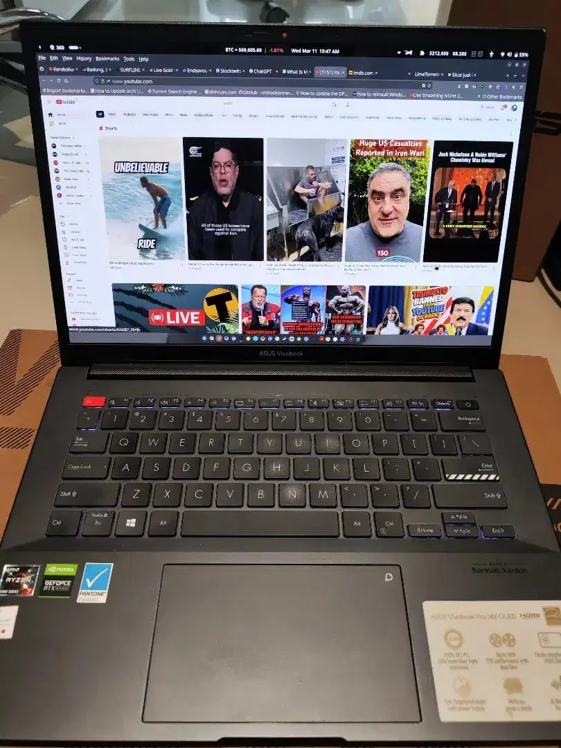 Laptop Asus Vivobook 14x Pro 16GB 2TB Storage - Image 8 of 10