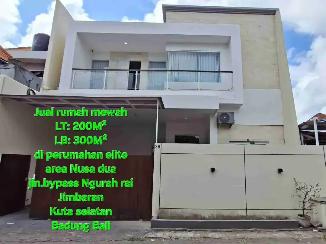 For sale two story house, near Azko & Nusa dua Square jln bypass ngurah rai Jimbaran Badung Bali - Image 1 of 10