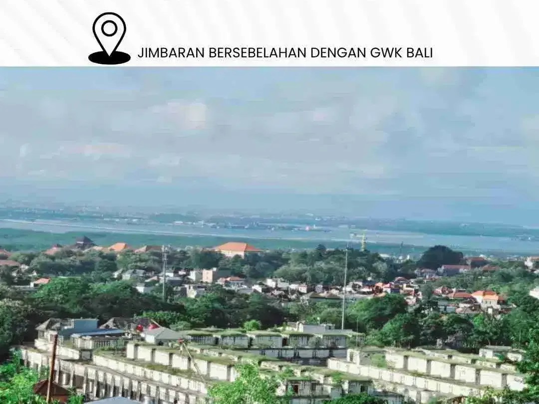 TANAH DIJUAL  UNBLOCK VIEW ZONA PARIWISATA DI JIMBARAN BERSEBELAHAN DENGAN GWK BALI - Image 1 of 5