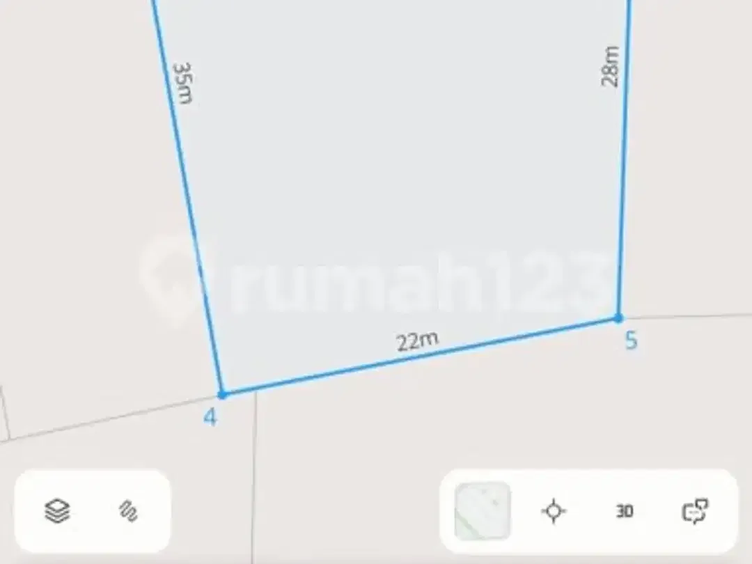 Dikontrakkan Tanah Plot Kecil Sangat Langka Dekat Pantai - Image 3 of 5