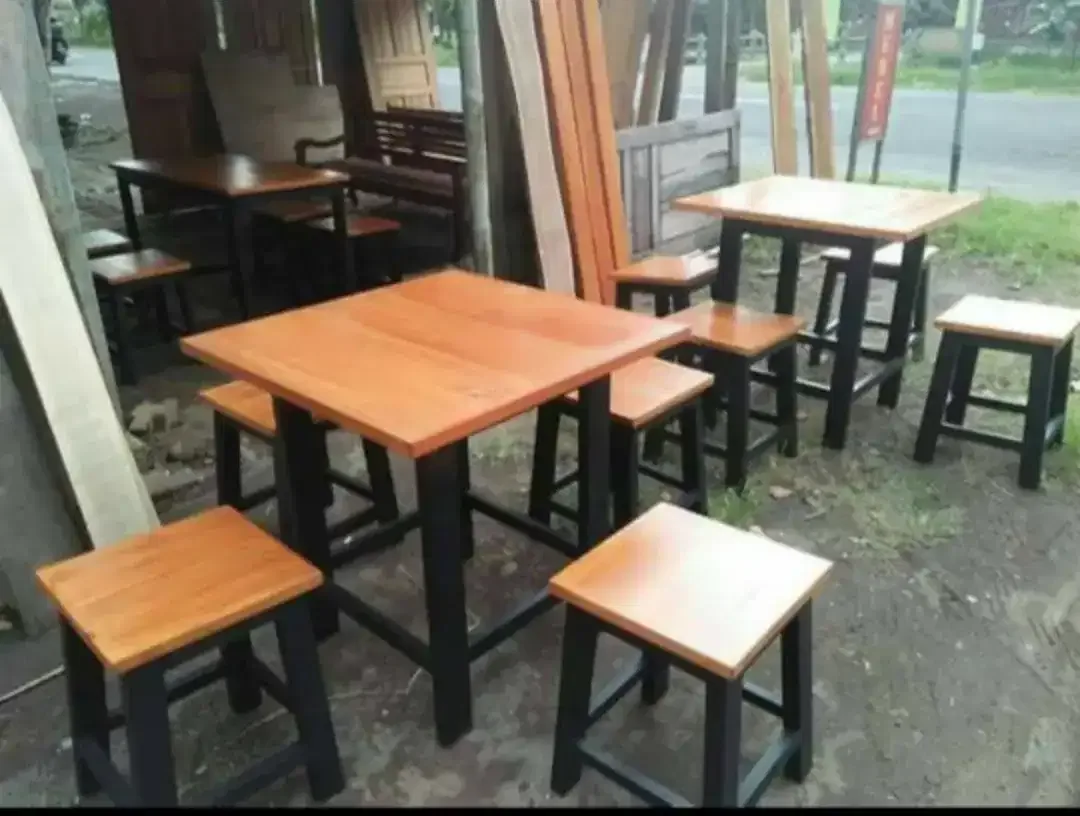 Jual meja kursi makan/resto berbagi model dan ukuran bisa riquest - Image 2 of 4
