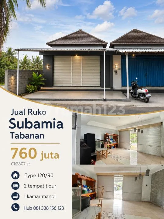 Jual Ruko Strategis Ramai Tabanan Bali - Image 1 of 4