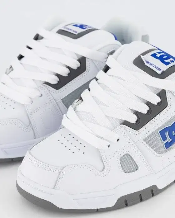 Sepatu DC Stag White Blue Grey Original - Image 3 of 7