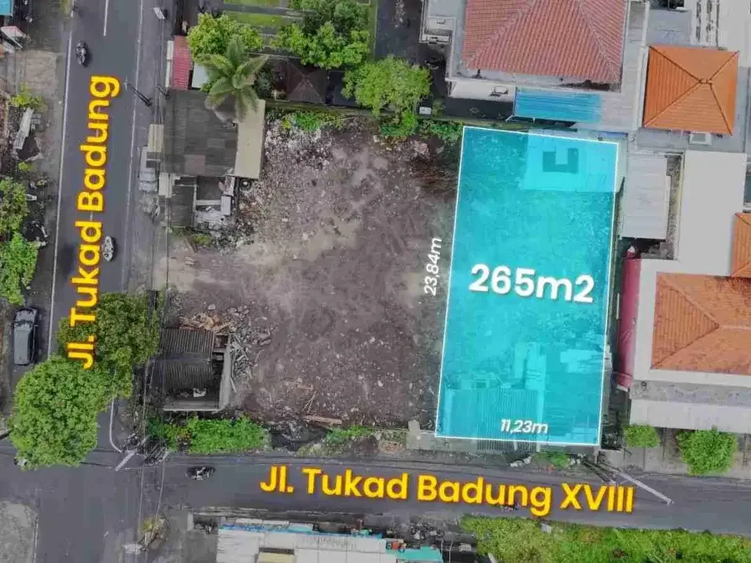 Tanah Komersial Strategis Jalan Utama Renon Dekat Tukad Badung - Image 3 of 6