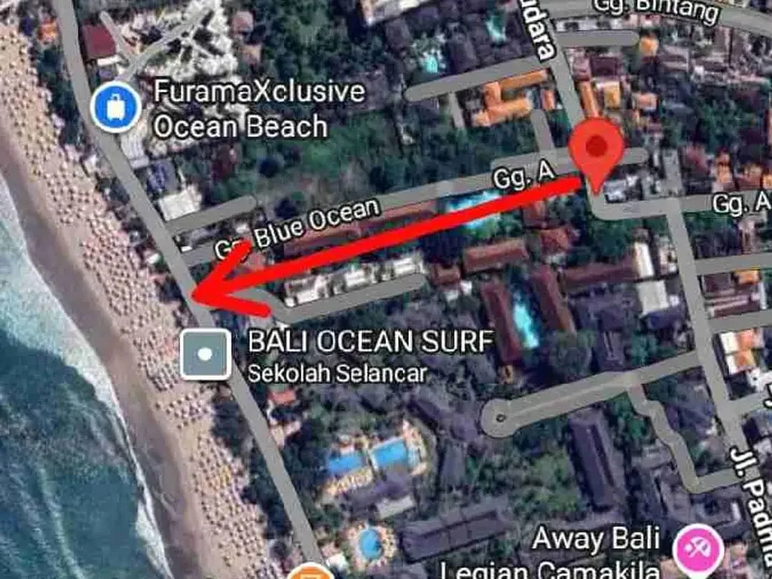 dijual tanah  2610m² IDR GLOBAL 50 milyar nego dekat pantai Legian Badung Bali - Image 2 of 5