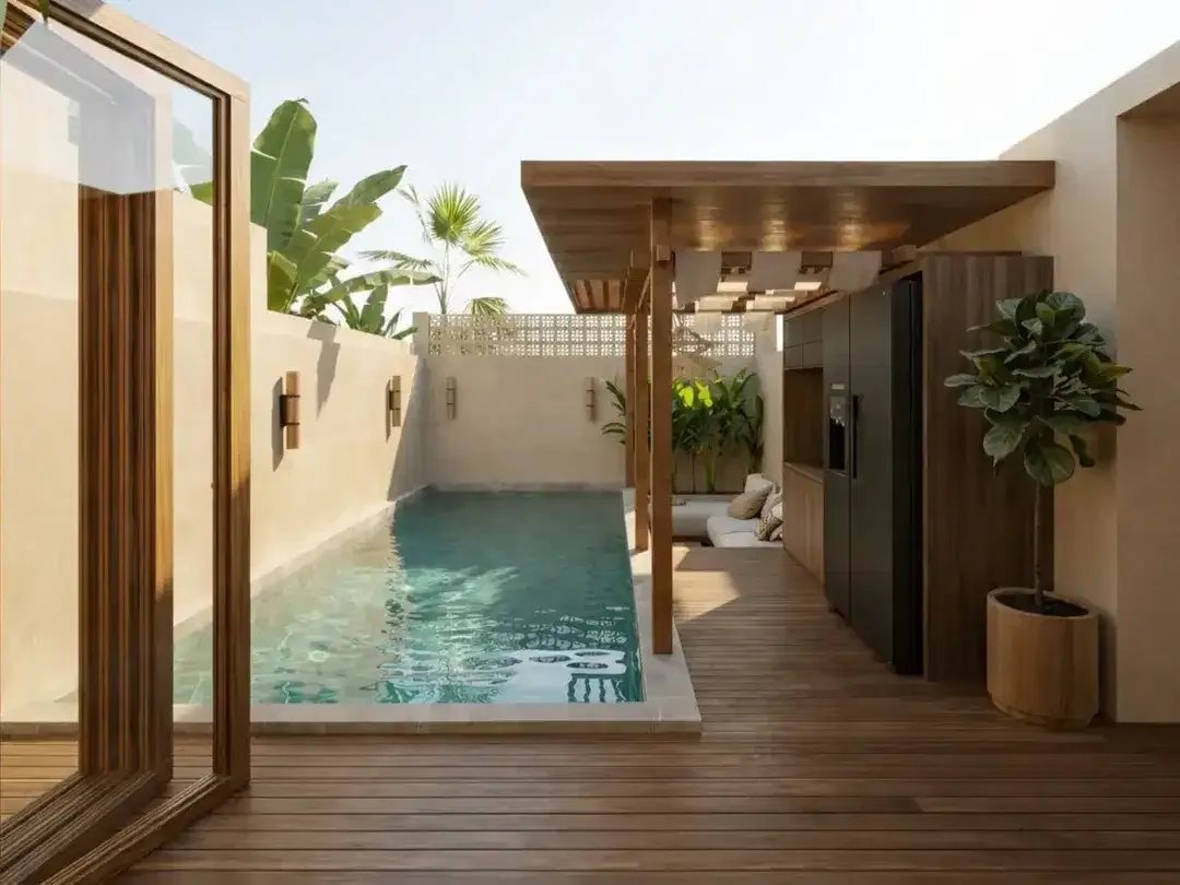 Villa dengan konsep modern Mediterranean di daerah Melasti dekat Ungasan, Badung. - Image 5 of 8