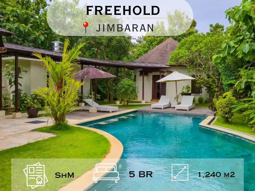 Luxury Freehold Villa for Sale in Puri Gading Jimbaran, Rooftop Sunset View - Image 1 of 10