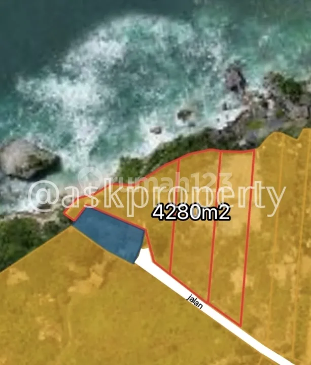 Dijual Tanah Tebing Barat View Sunset Freehold Padang Padang Pecatu Bali - Image 2 of 4
