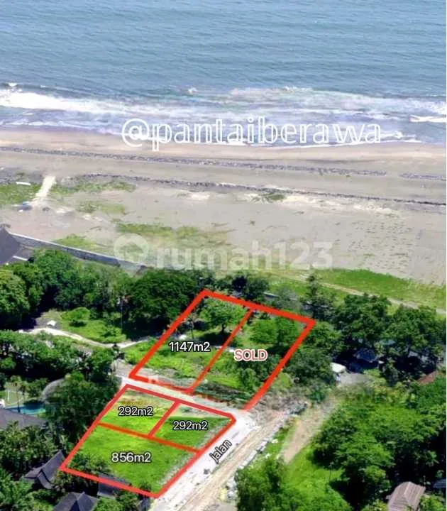 Prime Land Pantai Berawa Canggu! Zona Pariwisata - Siap Bangun Villa Luxury! - Area Villa & Hotel Mewah, Hanya 2M/Are! - Image 1 of 4