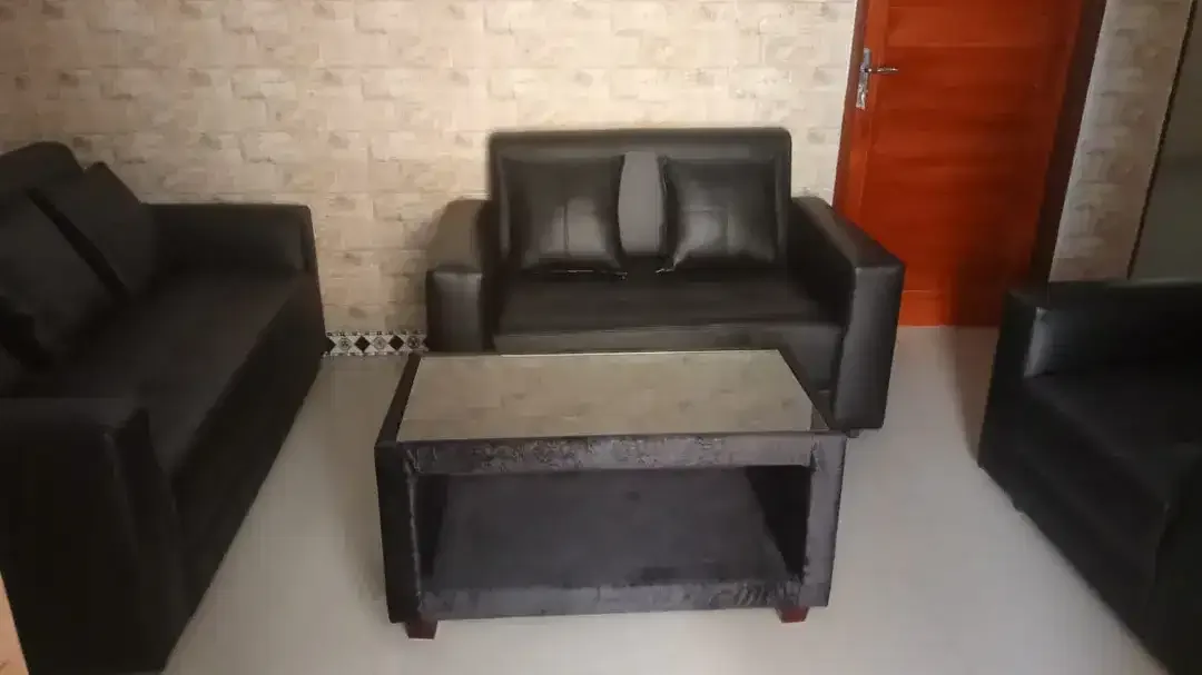 Sofa Single 150cm + 2 Puf + Meja Tamu, Terima Servis & Cash Kredit - Image 7 of 9