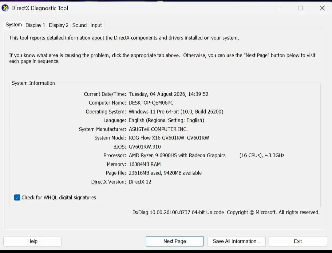 Laptop Gaming ASUS ROG Flow X16 Ryzen 9 6900HS RTX 3070Ti Mulus Second - Image 2 of 6